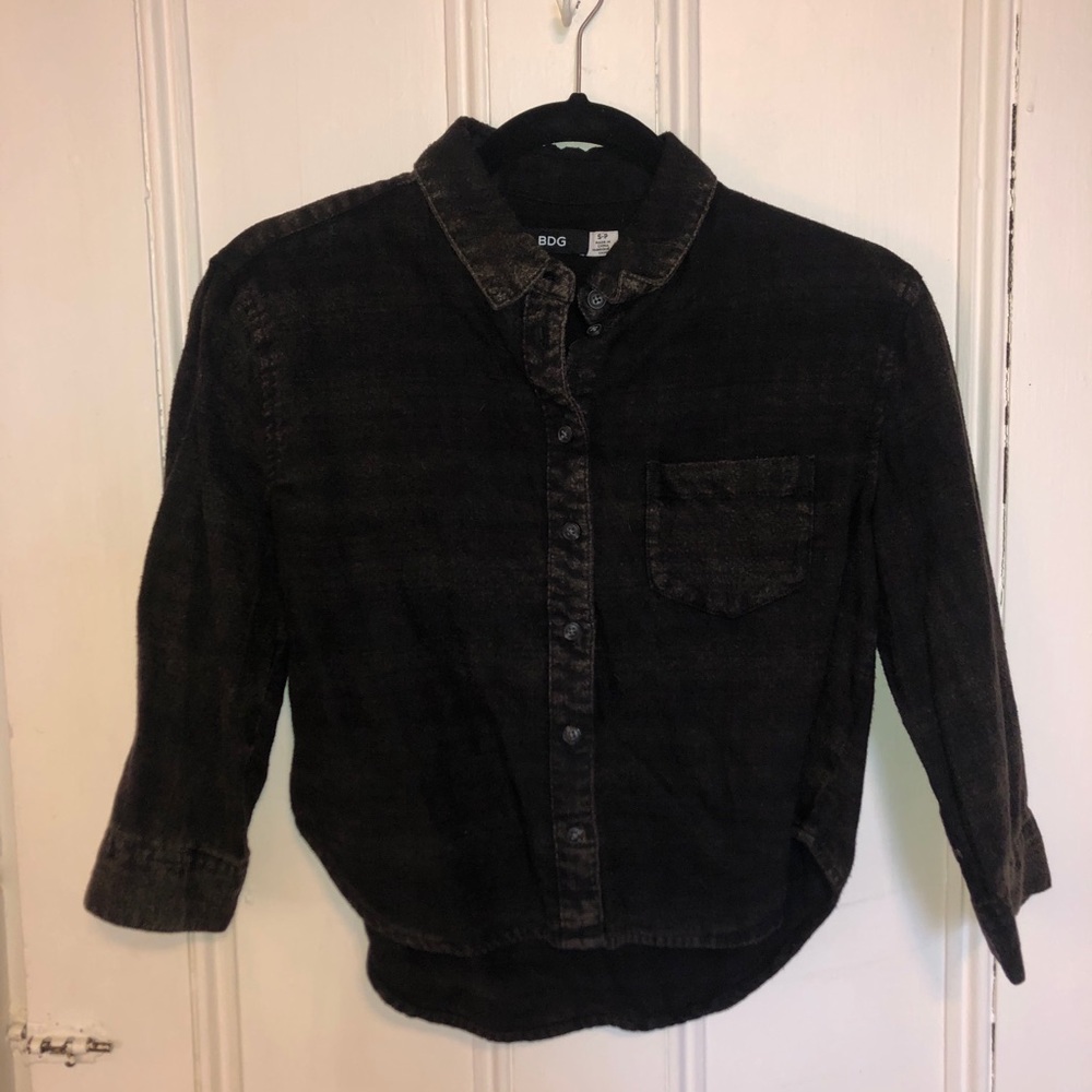 BDG cropped flannel
